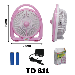 Quạt để bàn sạc pin, củ sạc rời TD 811